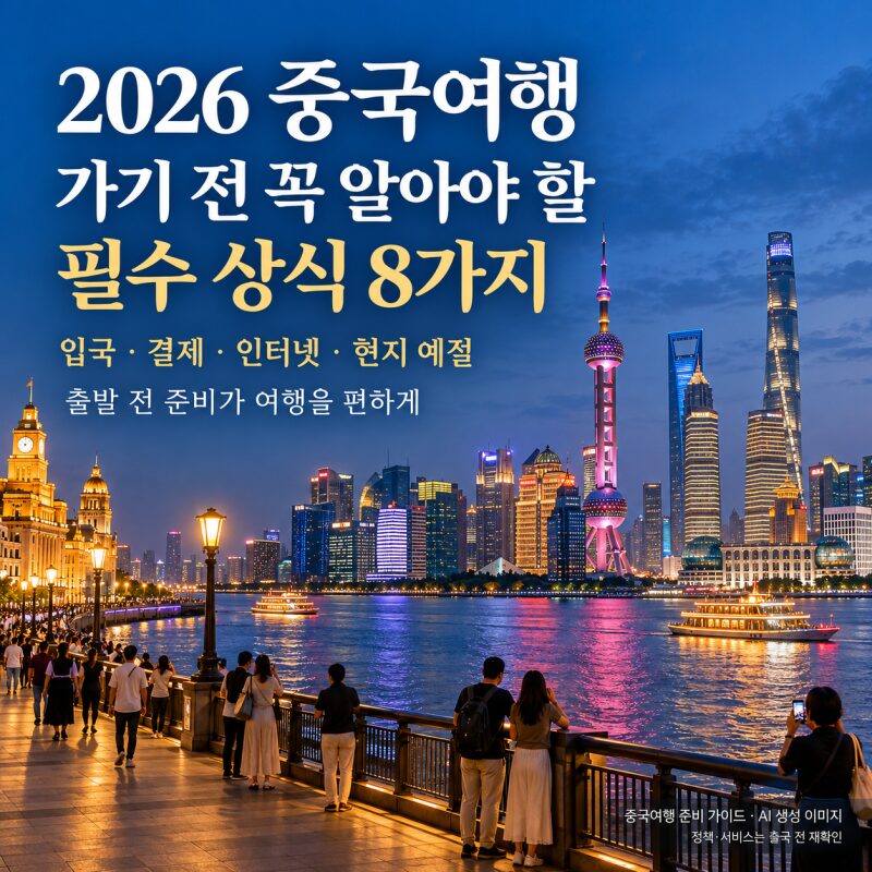 중국여행 가기 전 꼭 알아야 할 필수 상식 8가지! 무비자 입국부터 알리페이·위챗페이·공안 주의사항까지