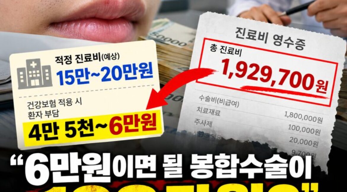“6만원이면 될 봉합수술이 193만원?” 병원 비급여 진료비 폭탄, 환자가 반드시 알아야 할 10가지