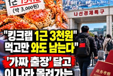 킹크랩 1근에 3천 원? 중국인들이 몰린다는 북한 나선 여행…4박 5일 일정과 비용 총정리