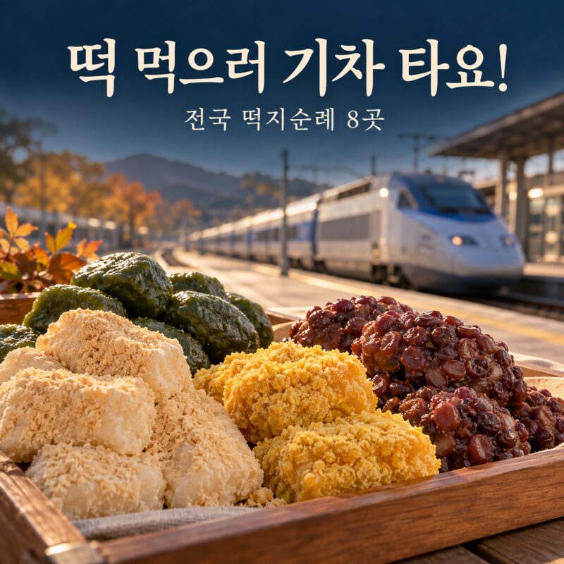 떡 먹으려고 KTX 탄다! 전국 떡지순례 맛집 8곳 총정리…대표 메뉴부터 기차·버스 여행 코스까지
