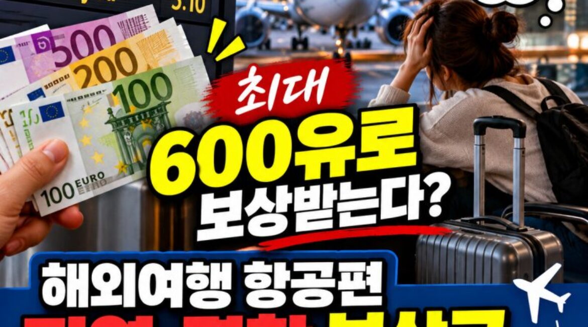 "비행기 3시간 늦었는데 100만 원 보상?" 해외여행 항공편 지연·결항, 모르면 놓치는 보상금 신청방법