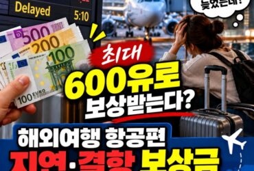 "비행기 3시간 늦었는데 100만 원 보상?" 해외여행 항공편 지연·결항, 모르면 놓치는 보상금 신청방법