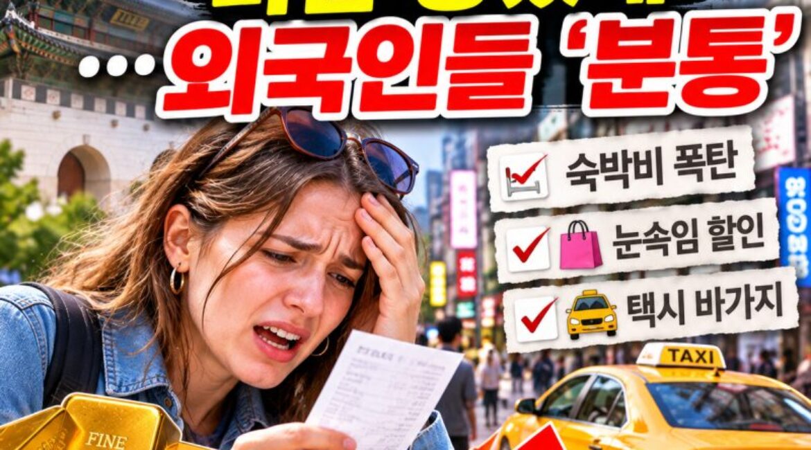 “한국 좋아서 왔다가 마음 상했네”…외국인 관광객 분통! 바가지요금·가짜 할인·숙박비 폭탄까지, K관광에 무슨 일이?