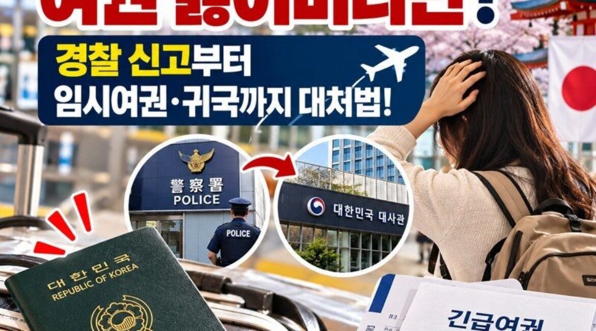 일본 여행 중 여권 잃어버리면 귀국 못 한다? 경찰 신고부터 긴급여권 발급까지 총정리!