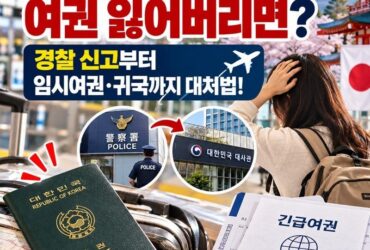 일본 여행 중 여권 잃어버리면 귀국 못 한다? 경찰 신고부터 긴급여권 발급까지 총정리!