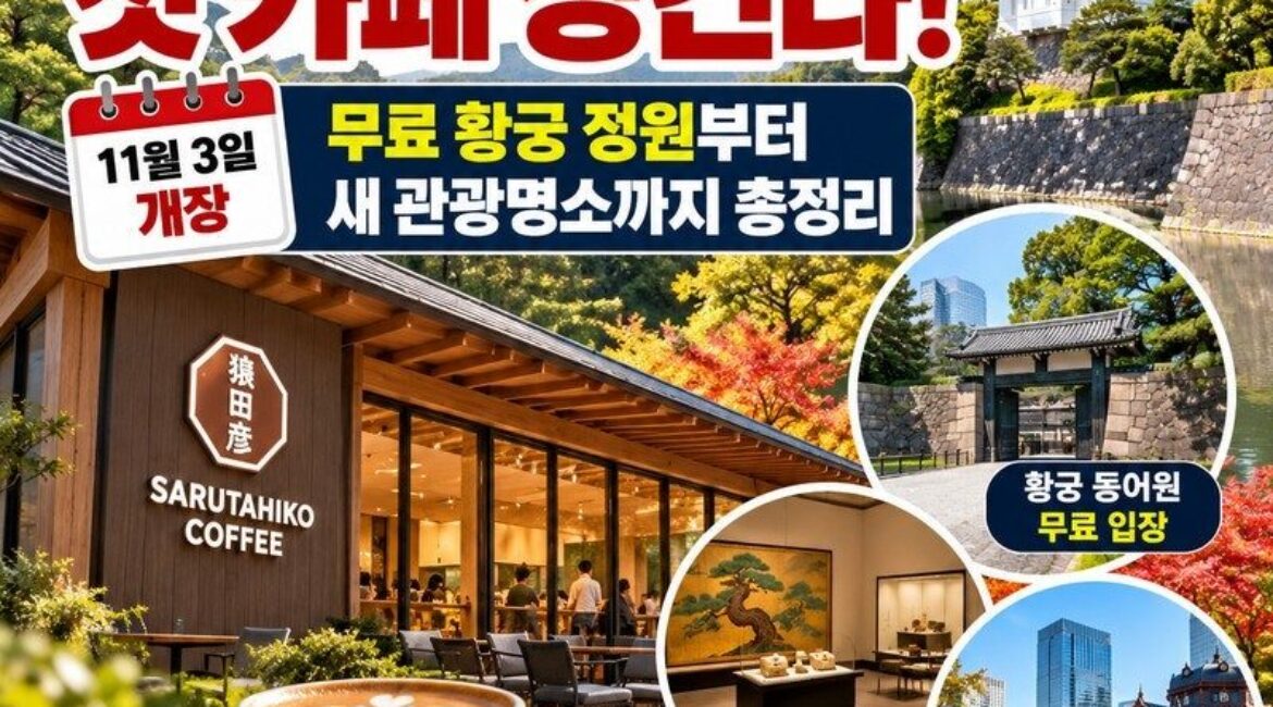 도쿄 황궁에 첫 카페 생긴다! 11월 3일 개장, 무료 황궁 정원부터 새 관광명소까지 총정리