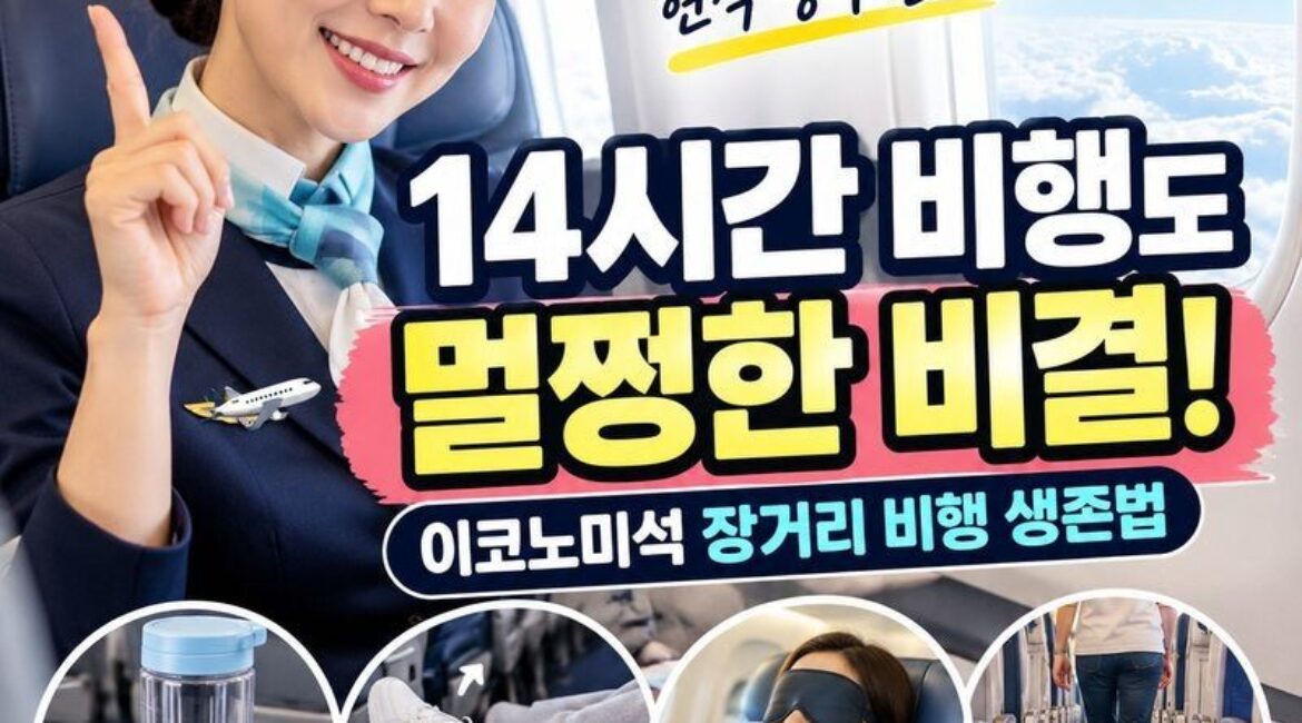 25년 차 승무원이 알려주는 장거리 비행 생존법! 14시간 이코노미석에서도 덜 붓고 덜 피곤한 10가지 방법