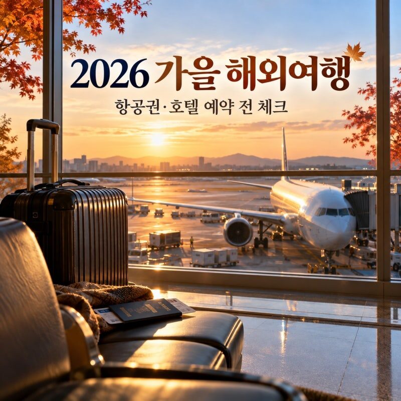 해외여행 항공권 검색 40% 폭증! 일본 여행이 절반 차지…2026년 가을 인기 여행지와 저렴하게 예약하는 방법