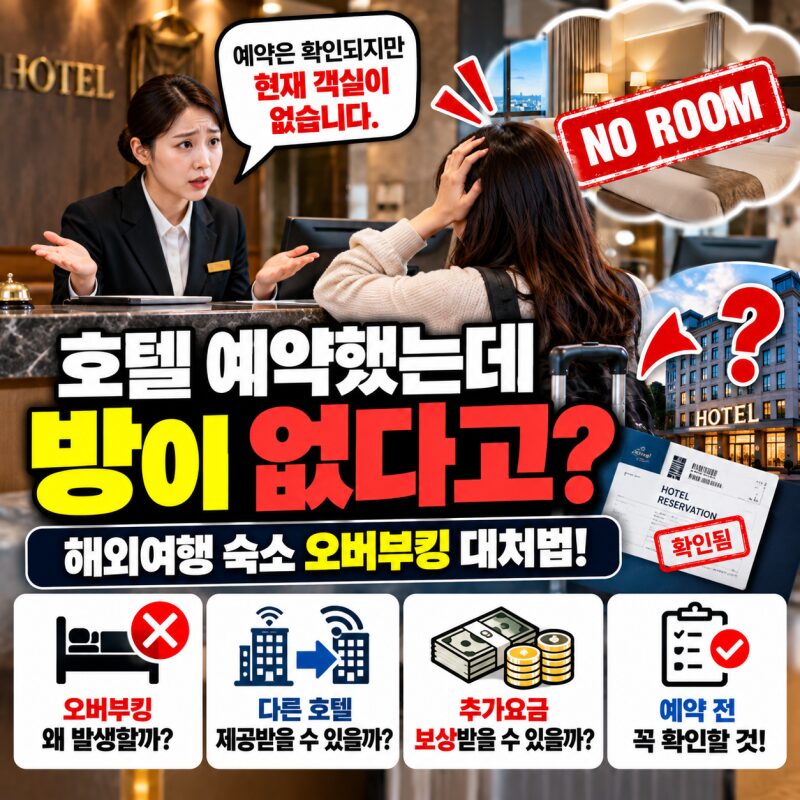 "호텔 예약했는데 방이 없다고?" 해외여행 숙소 오버부킹 발생하면 보상받을 수 있을까?