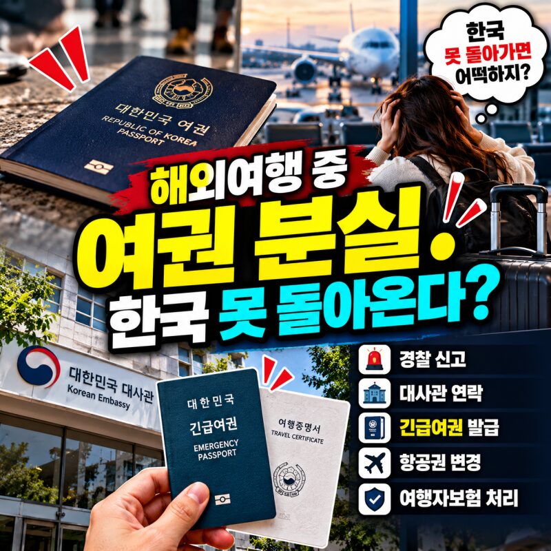 "해외여행 중 여권 잃어버리면 한국 못 돌아온다?" 긴급여권 발급부터 귀국까지 꼭 알아야 할 대처법