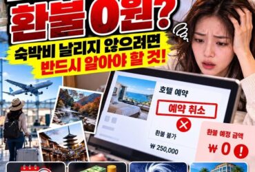 “호텔 예약 취소했더니 환불 0원?” 숙박비 날리지 않으려면 반드시 알아야 할 10가지