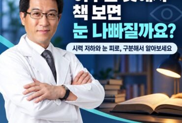어두운 곳에서 책 보면 눈 나빠진다는 말, 사실일까요?
