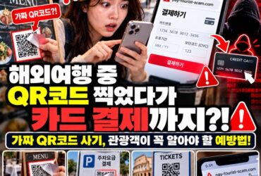 "식당 QR코드 찍었을 뿐인데 카드 결제까지?" 해외여행 가짜 QR코드 사기, 관광객이 꼭 알아야 할 예방법!