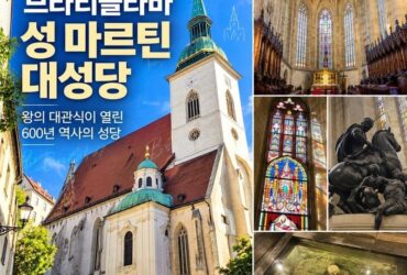 브라티슬라바 "성 마르틴 대성당" 내부부터 스테인드글라스, 지하 유골 유적
