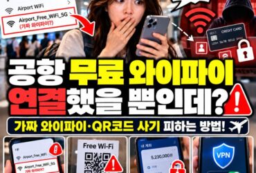 "공항 무료 와이파이 연결했을 뿐인데 통장까지 위험?" 해외여행 가짜 와이파이·QR코드 사기 피하는 방법!