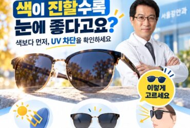 선글라스, 색이 진할수록 눈에 좋다고요? 이렇게 고르세요