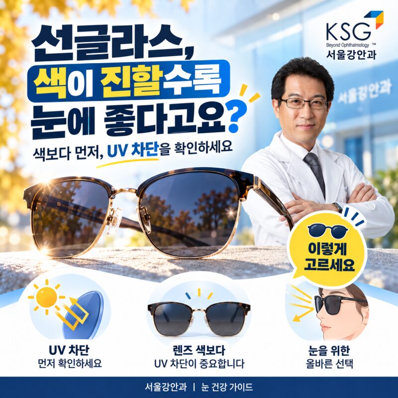 선글라스, 색이 진할수록 눈에 좋다고요? 이렇게 고르세요