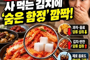 “과자 끊었는데 혈당은 왜 그대로?” 김치·반찬에 숨어 있는 당분의 진실…50대부터 꼭 알아야 할 식탁 관리법