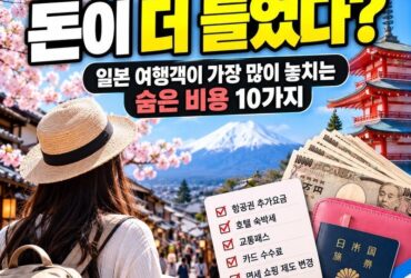 “엔저라서 일본 갔는데 돈이 더 들었다?” 2026년 일본 여행객이 놓치기 쉬운 숨은 비용 10가지